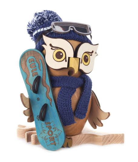 Snowboard Whimsical Owl German Smoker – German Christmas smoker by Kuhnert