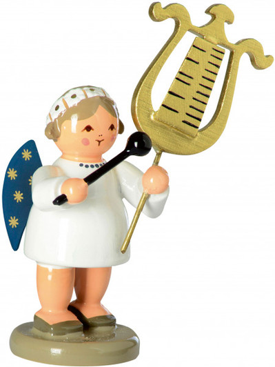 Angel with Chimes Glockenspiel German Figurine – Christmas ornament by KWO