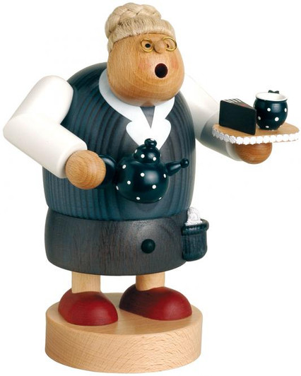 Grandma Oma with Coffee and Cake German Smoker – German Christmas smoker by KWO