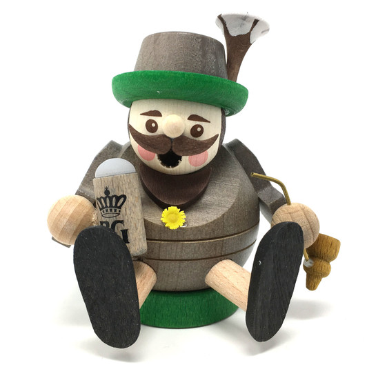 Miniature Little Bavarian with Beer German Smoker – German Christmas smoker by Richard Glaesser