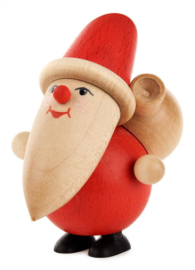Santa Sack Wooden German Figurine – Christmas ornament by Herbert Thiele Nachf