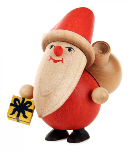Santa Gift Wooden German Figurine – Christmas ornament by Herbert Thiele Nachf