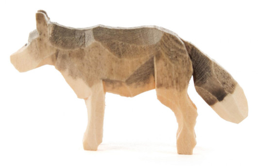 Wolf German 1 inch Hand Carved Figurine – Christmas ornament by Reifendreherei Harald Lorenz