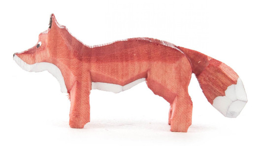 Tiny Fox Vixen Kit German Hand Carved Miniature Figurine – Christmas ornament by Reifendreherei Harald Lorenz