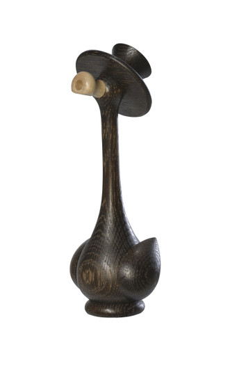 Black Swan with Top Hat German Smoker – German Christmas smoker by KWO