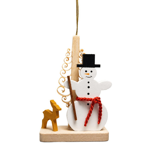 Snowman Tree Deer Christmas German Ornament – Christmas ornament by Richard Glaesser