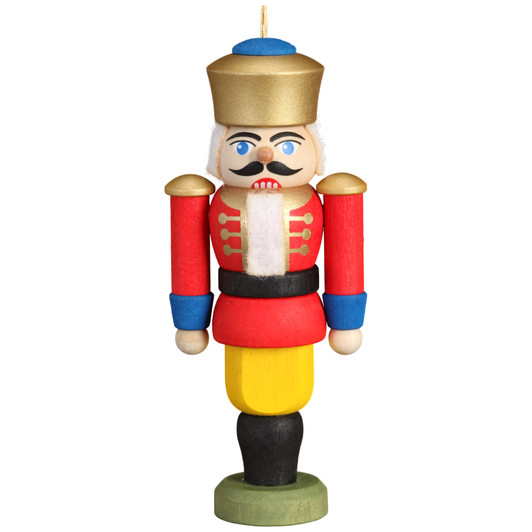 Nutcracker German King Ornament Red Jacket – German nutcracker by Seiffener Volkskunst eG