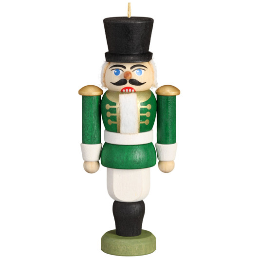 Nutcracker German Gent Ornament Green Jacket – German nutcracker by Seiffener Volkskunst eG