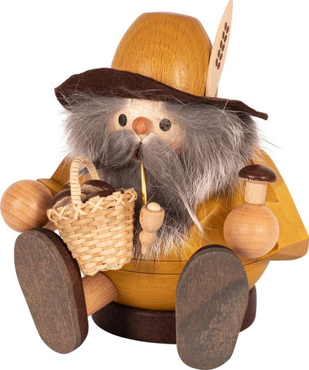 Mushroom Man Sitting Natural German Smoker – German Christmas smoker by Richard Glaesser