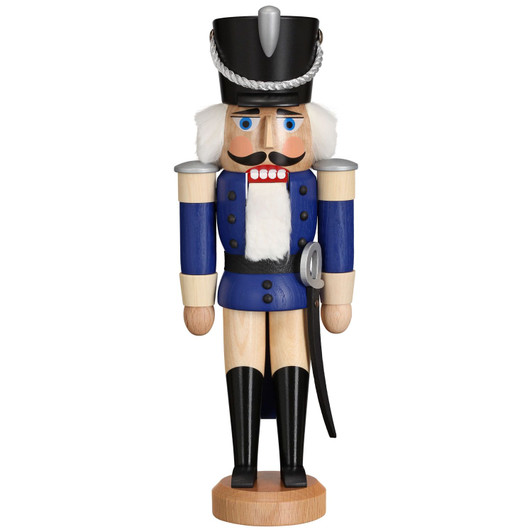 Nutcracker Hussar Blue Natural 11 Inches - 11312X2