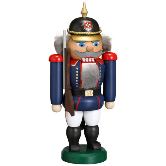 Nutcracker Blue Soldier Guard – German nutcracker by Seiffener Volkskunst eG