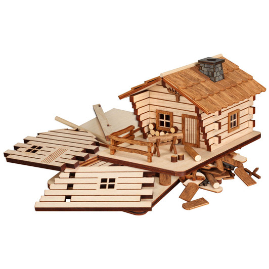 German DIY Smoker KIT - Forest Cabin – German Christmas smoker by Seiffener Volkskunst eG