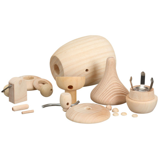 German DIY Gnome Smoker KIT – alternate view of the German Christmas smoker