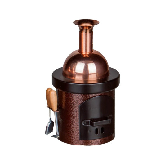 Crottendorfer Kitchen Stove Smoker - BROWN – alternate view of the German Christmas smoker
