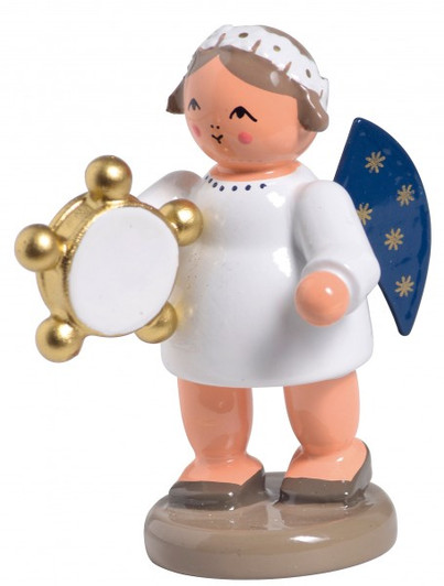 Angel Figurine with a Tambourine – Christmas ornament by KWO