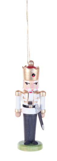 Ornament Nutcracker King Ornament White – German nutcracker by Karl-Heinz Bilz