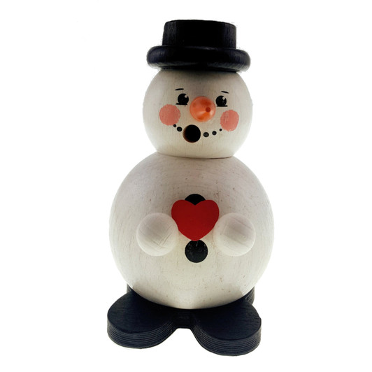 Snowman with a Heart Incense Smoker – German Christmas smoker by Hess GmbH & Co.KG