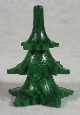 Tree Short Wood Figurine Green – Christmas ornament by Richard Glaesser