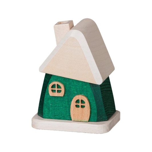 Small Cabin Cottage Incense Smoker - House Smoker – German Christmas smoker by Holzwaren Egermann