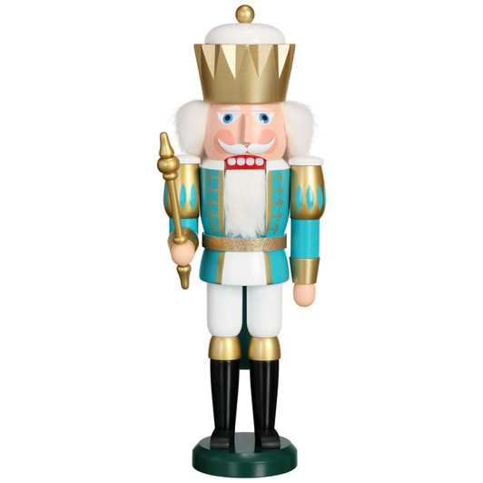 Nutcracker Winter King White Gold - 16 inch – German nutcracker by Seiffener Volkskunst eG