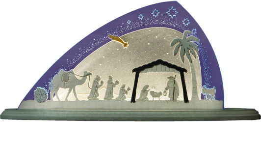 The Birth Of Christ Nativity - German Arch Lamp – Christmas light arch by Weigla