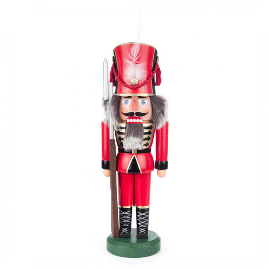 German Soldier Nutcracker in RED - Bump and Scratch – German nutcracker