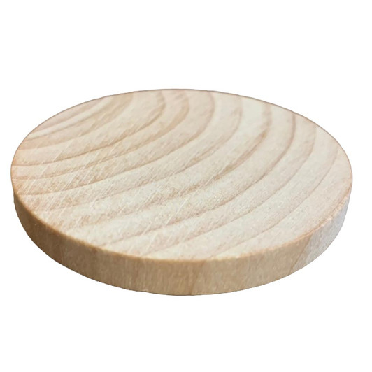 Circular Disk - Natural Wood - 2 3/8 Inch Diameter x 1/4" Tall
