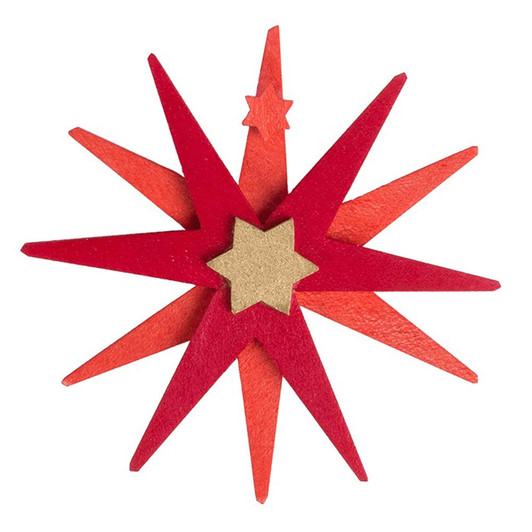 Christmas Stars Wooden Ornament – Christmas ornament by Graupner Holzminiaturen
