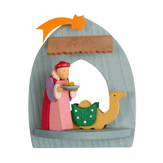 Balthasar - Nativity Scene Wooden Ornament – Christmas ornament by Graupner Holzminiaturen