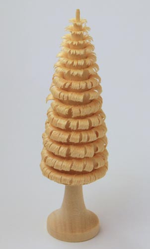 Wooden Tree German Natural Shaved Carved Trunk Stand Figurine 3.25in – wooden figurine