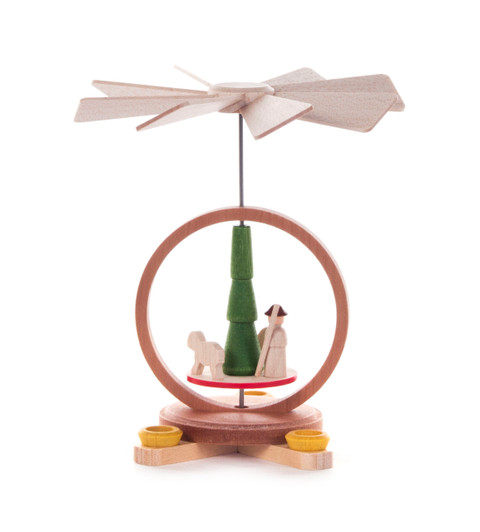 Miniature Shepherd Pyramid | 10cm | Warm Air Pyramid – Christmas pyramid by Volker & Heiko Flath