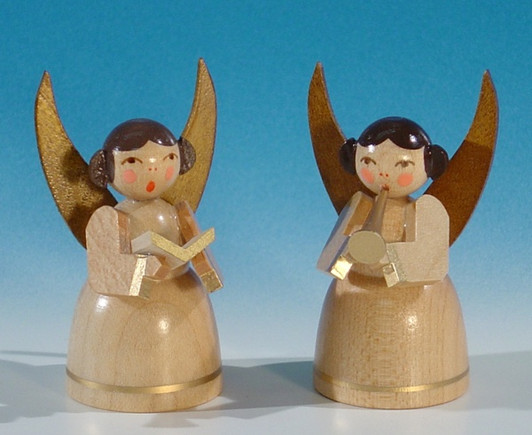 German Natural Angel Figurine Set – Christmas ornament by Volker & Heiko Flath