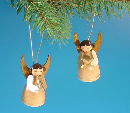 German Ornament Natural Angel Set – Christmas ornament by Volker & Heiko Flath