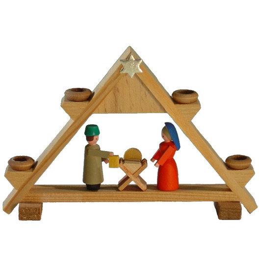 Miniature Schwibbogen Candle Arch - Nativity – Christmas light arch by Volker & Heiko Flath