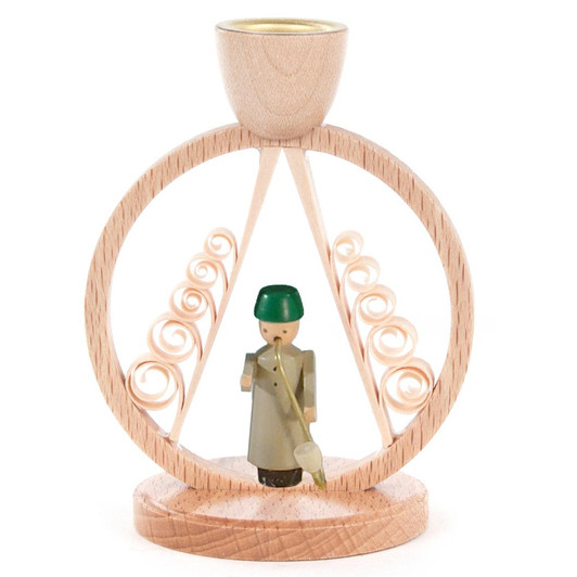 Figure Under Shaved Tree Candleholder – wooden candleholder by Volker & Heiko Flath