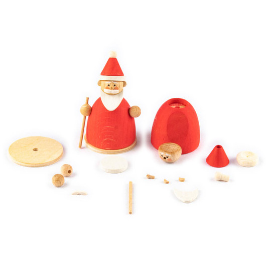 Unfinished Kit: Santa Claus Figurine – Christmas ornament by Holzwaren Egermann