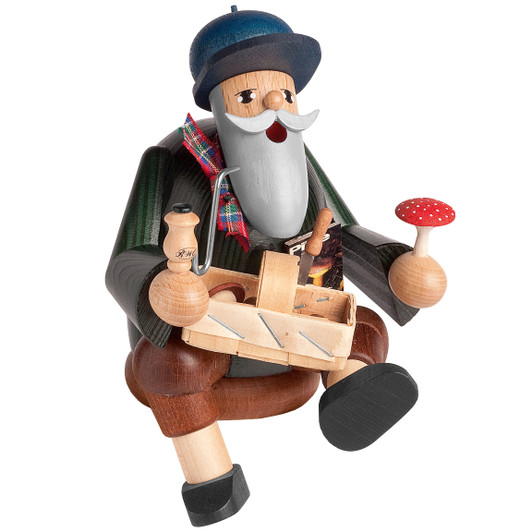Mushroom picker, sitting – German Christmas smoker by KWO