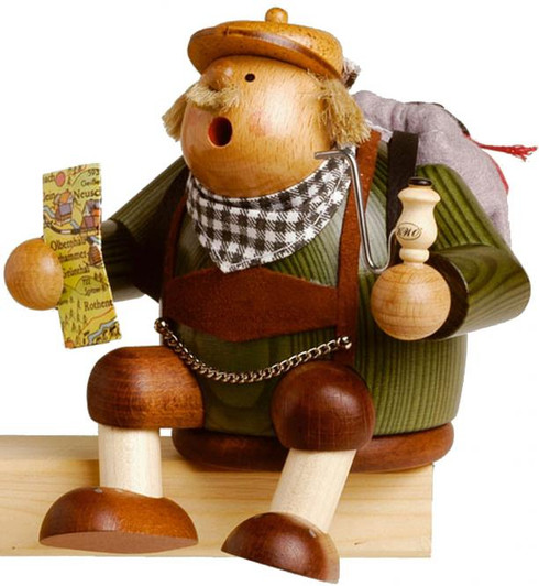 Smoker Edge Stool Tourist, 15 cm | 5.9 Inches Tall – German Christmas smoker by KWO