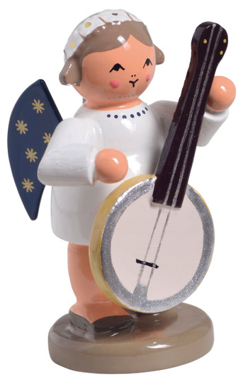 Angel Figurine with a Banjo – Christmas ornament by KWO