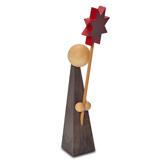Caroler figure with star, 11 cm