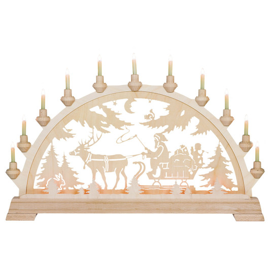 Santa with Sleigh Electric Arch – Christmas light arch by Taulin