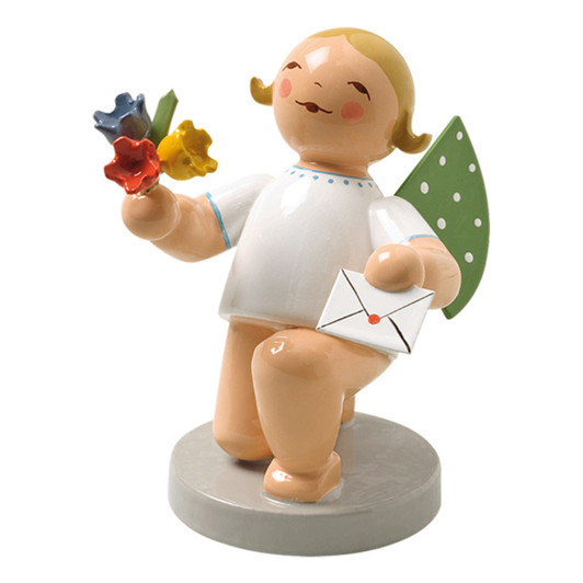 WENDT & KÜHN Angel Flowers Letter Figurine – Christmas ornament