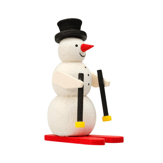 Skiing Snowman Ornament – Christmas ornament by Graupner Holzminiaturen