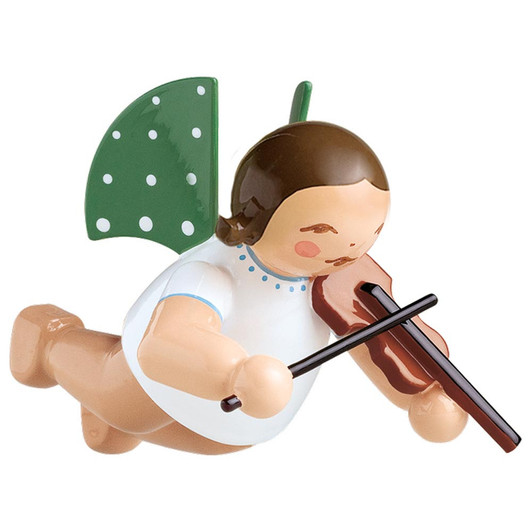 WENDT & KÜHN Ornament Flying Angel Playing Violin German – Christmas ornament