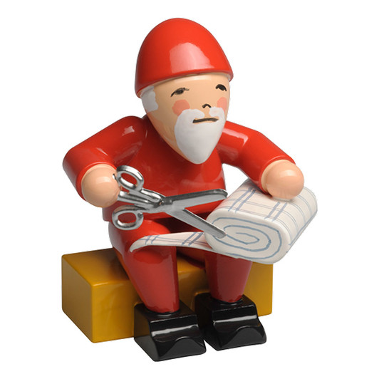 WENDT & KÜHN Gnome with Fabric Roll – Christmas ornament