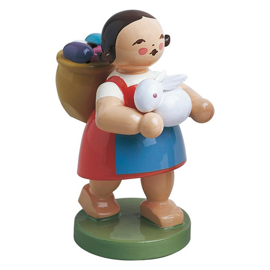 WENDT & KÜHN Girl with Easter Basket and Bunny Figurine – Christmas ornament