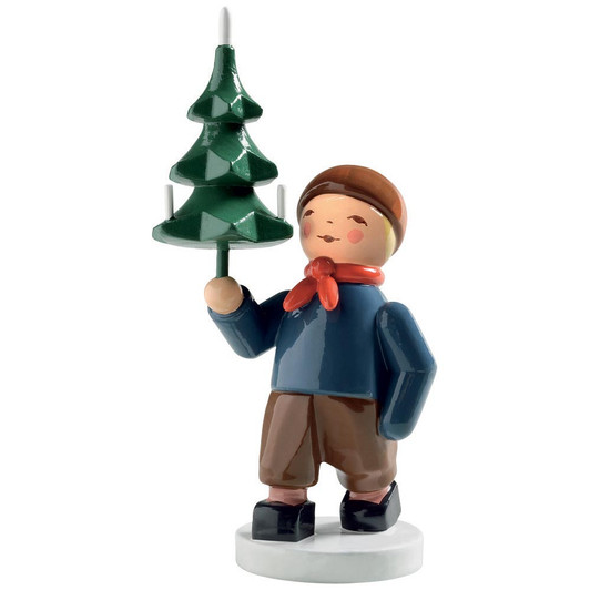 WENDT & KÜHN Boy with Tree Figurine – Christmas ornament