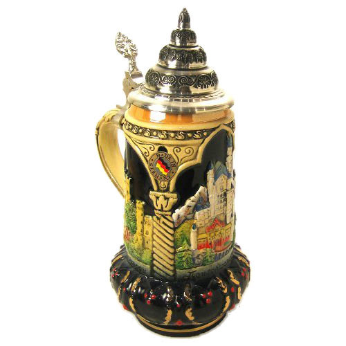 Castle View German Beer Stein – German handcrafted gift by King Werk