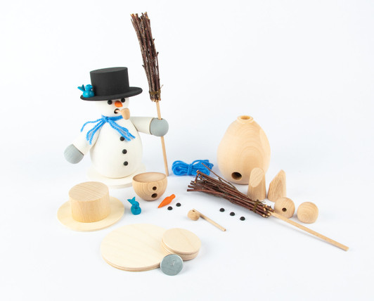 Build a Snowman Smoker Kit - Broom – German Christmas smoker by Holzwaren Egermann