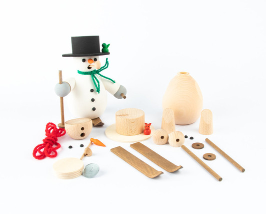 Unpainted Build a Snowman Smoker Kit - Ski – German Christmas smoker by Holzwaren Egermann